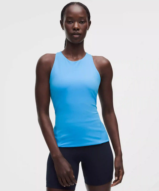 Racerback High-Neck Tennis Tank Top *B/C Cup