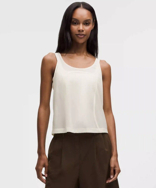 Stretch Mesh Relaxed-Fit Tank Top