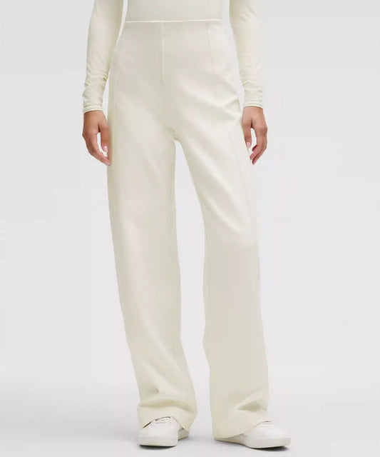 Stretch Knit Straight-Leg Pull-On Pant