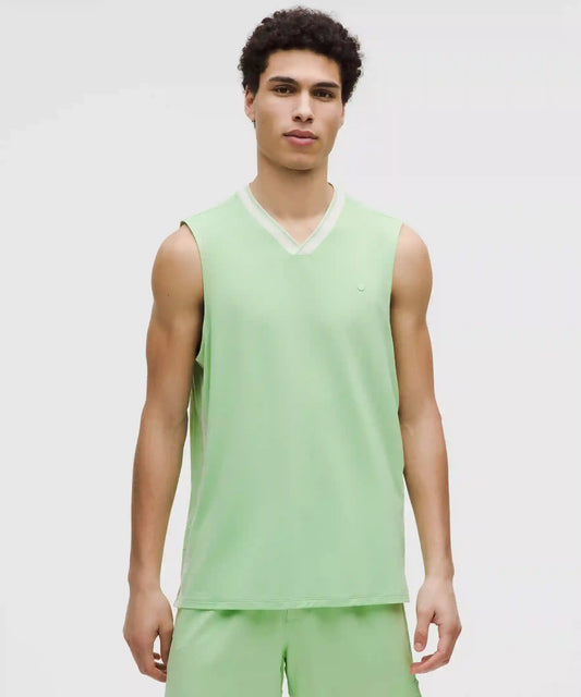 Mesh-Panelled Tennis Sleeveless Shirt