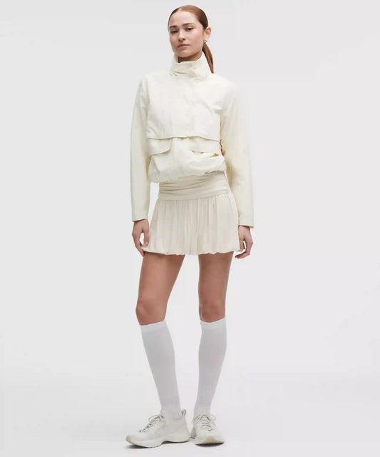 2-in-1 Bubble-Hem Mini Dress