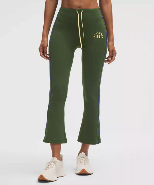 Nulu Sporty Trim Mid-Rise Flared Pant