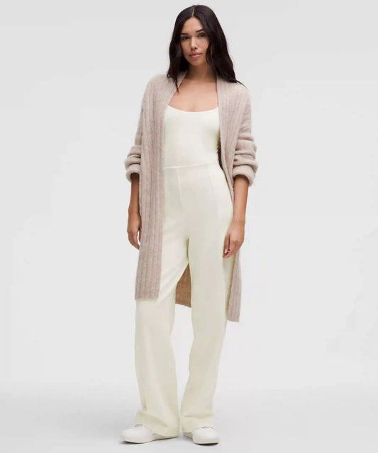 Stretch Knit Straight-Leg Pull-On Pant