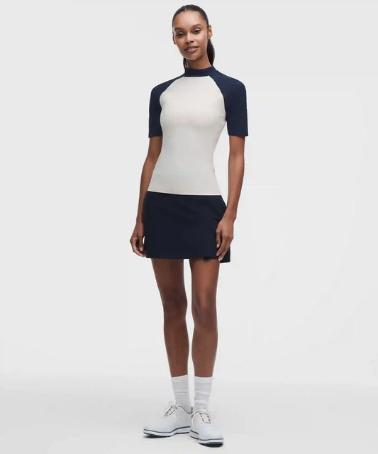 Lightweight Mockneck Short-Sleeve Shirt