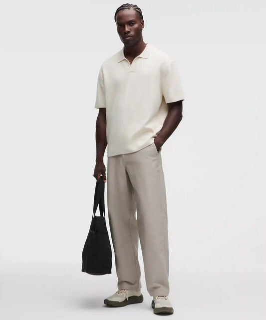 Cotton-Blend Knit Short-Sleeve Polo Shirt