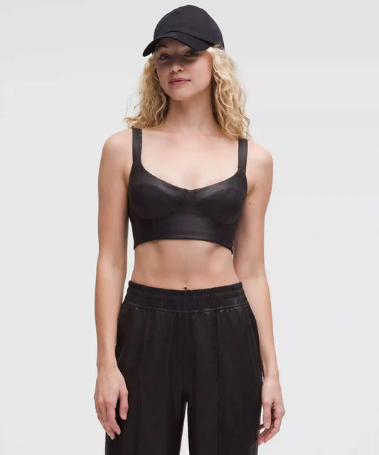 Everlux Longline Workout Bra Light Support, A/B Cup *Matte Foil