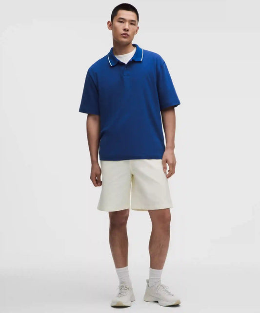 Mesh-Knit Jersey Short-Sleeve Polo Shirt