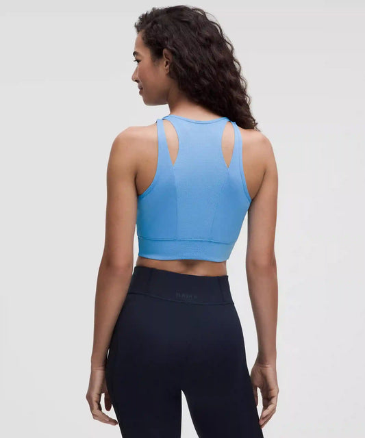 Mesh Cut-Out Cropped Tank Top *SLNSH Collection