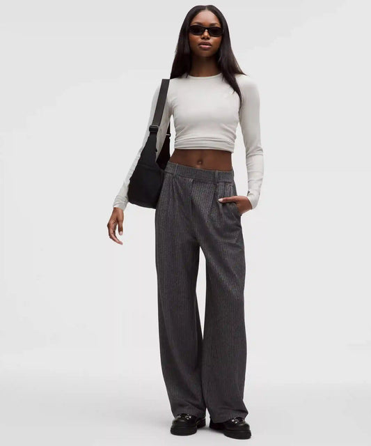 Daydrift High-Rise Wide-Leg Trouser Regular *Herringbone