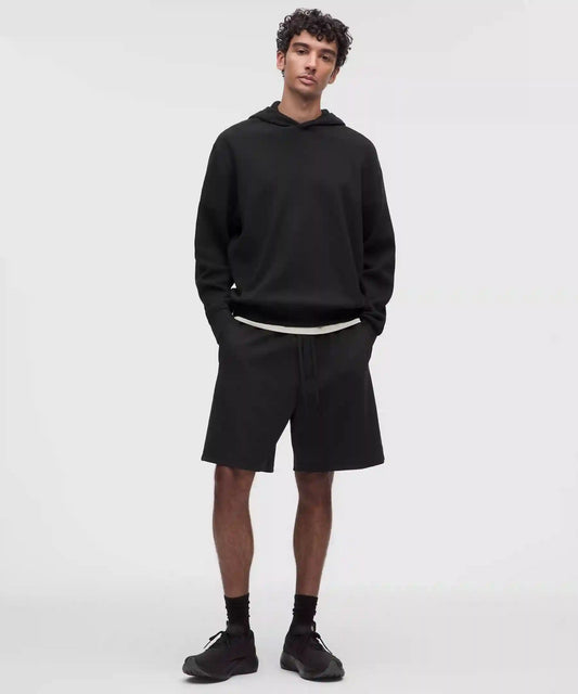 Cotton-Blend Relaxed-Fit Waffle Knit Hoodie