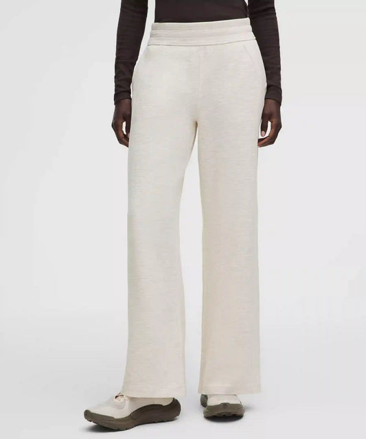 Scuba Mid-Rise Wide-Leg Pant *Waffle