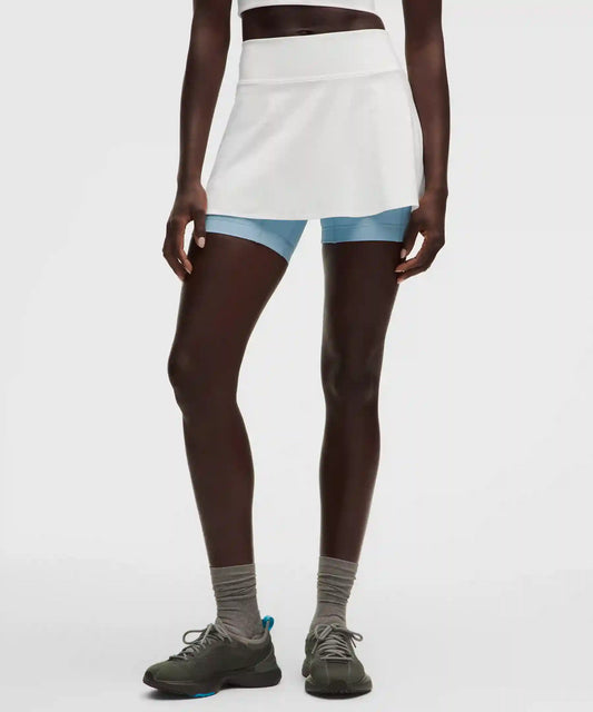 Layered Long-Liner Tennis Skirt