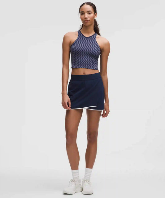 Cropped V-Neck Tennis Tank Top *Medium Support, B/C Cup