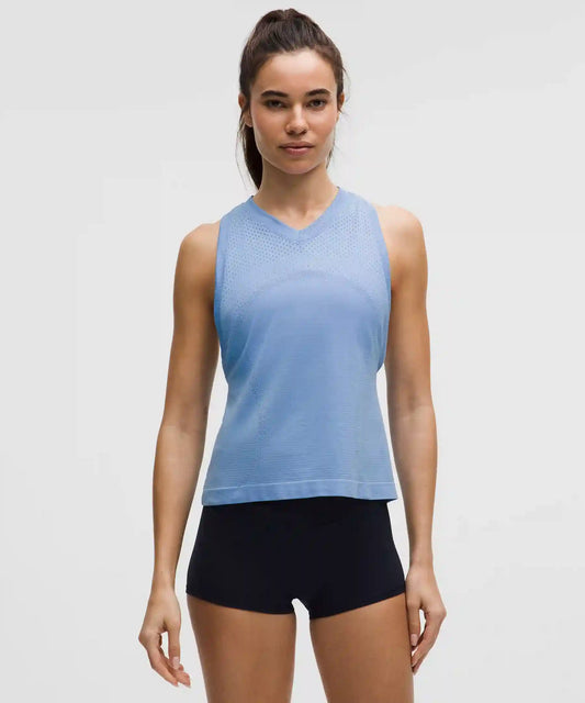 Swiftly Open-Hole V-Neck Tank Top