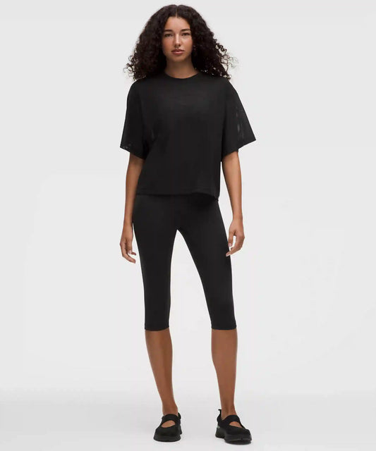 Stretch Mesh Relaxed-Fit T-Shirt