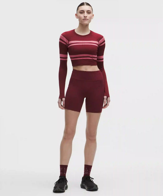 Swiftly Tech Cropped Long-Sleeve Shirt 2.0 *Stripe