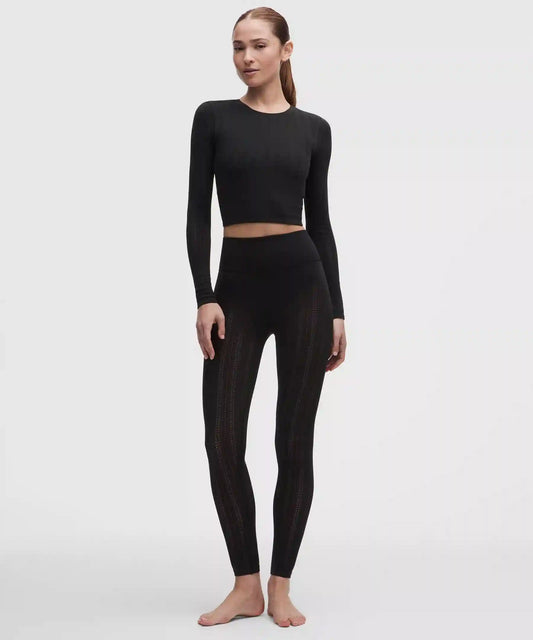 RevealKnit Pointelle Long-Sleeve Shirt