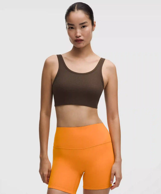 Nulu Ribbed Scoop-Neck Bra *Light Support, B/C Cup