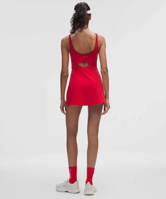 Scoop-Neck Cutout Tennis Dress