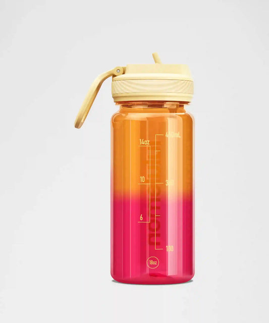 Back to Life Clear Bottle 18oz Straw Lid *Ombre